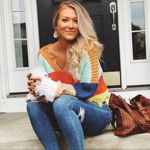 Fun colorful sweater!